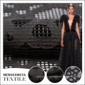 Heißer Verkauf neuesten Design Tüll schwarz Laser Cut Spitze Stoff für Kleid